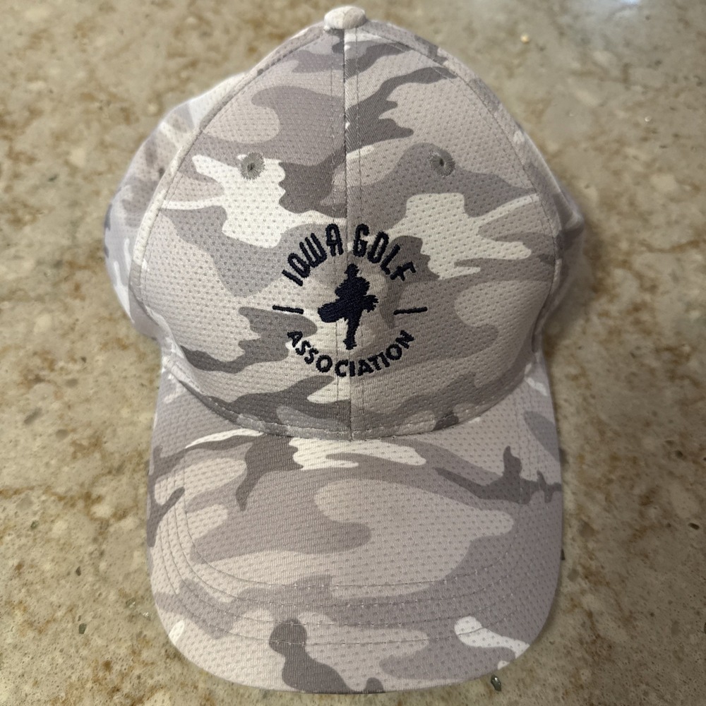 Iowa Golf Association Adjustable Hat Khaki/Tan Cap by Ahead Golf Gear